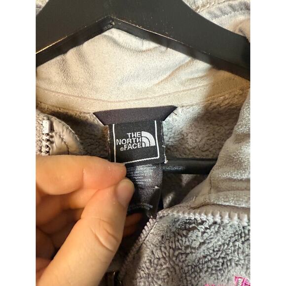 The North Face Osito 2 Gray Breast Cancer Awareness Fuzy Soft Jacket - Medium - Picture 6 of 8